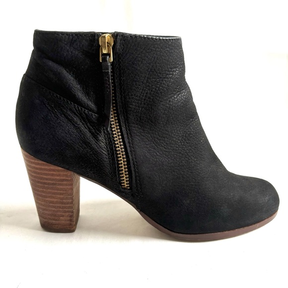 Cole Haan Grand OS Davenport Nubuck Zip Leather Ankle Boots Black Size 7B - Picture 3 of 17